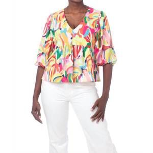 NEW CROSBY BY MOLLIE BURCH eleanor top in go bananas